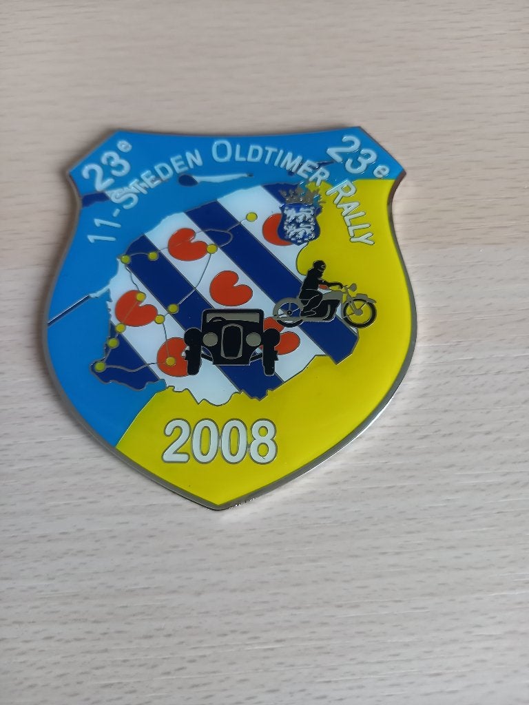 Plaketten elfsteden oldtimer  rit  2008, Ophalen of Verzenden, Nieuw, Overige typen