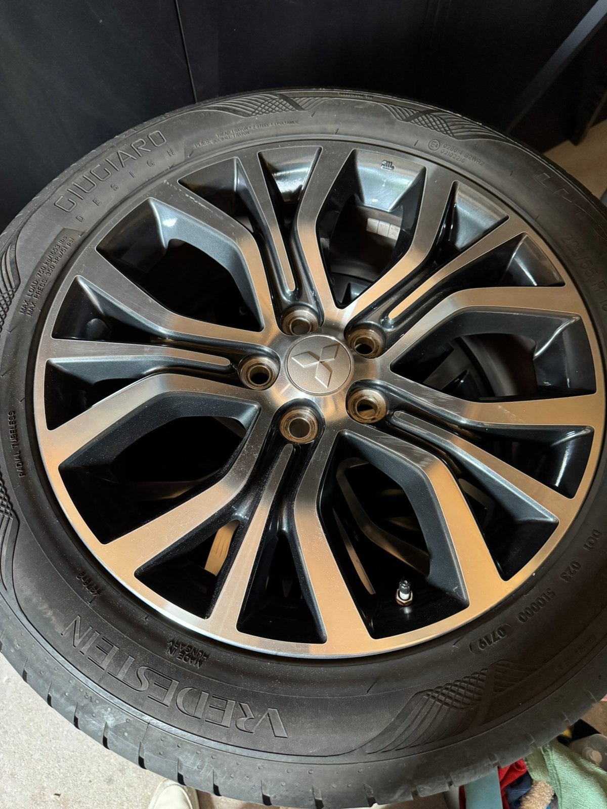 Mitsubishi velgen 18 inch origineel Outlander ASX, Ophalen, 18 inch, Gebruikt, Banden en Velgen