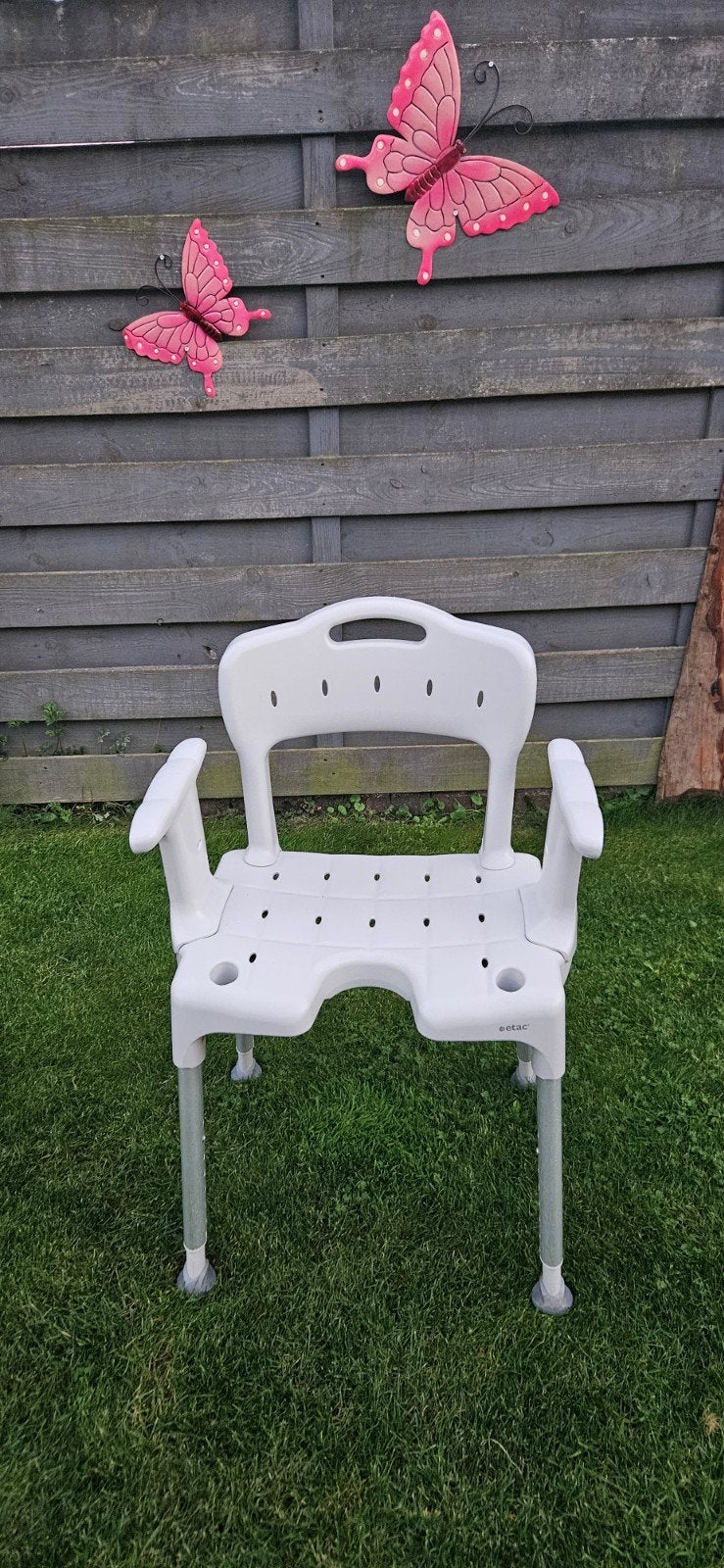 etac douchestoel, Ophalen