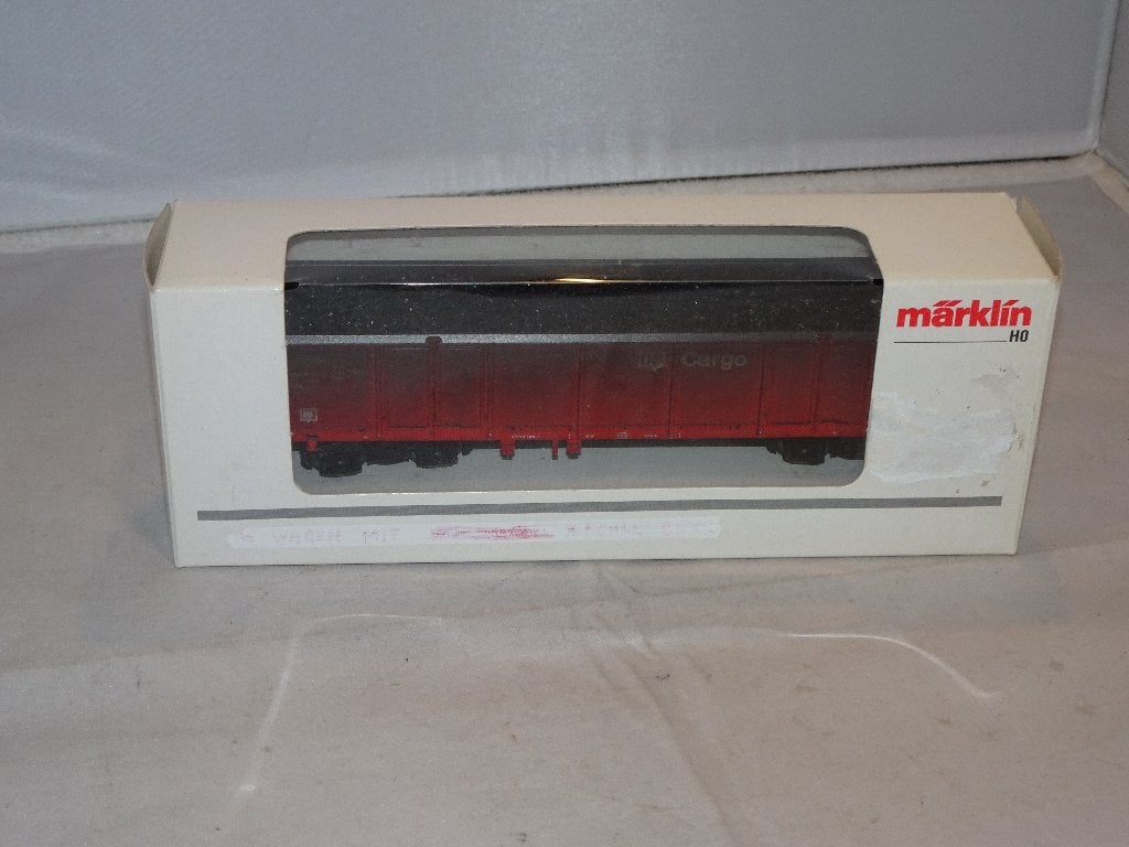 Marklin 46903 hogeboordwagon DB-CARGO in OVP (#961), Wisselstroom, Wagon, Ophalen of Verzenden, Zo goed als nieuw