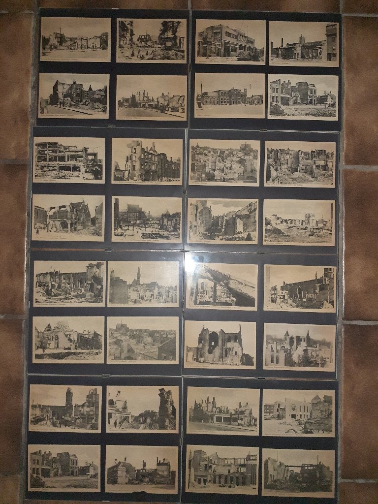 Ansichtkaarten gebombardeerd Nijmegen 1944, Verzamelen, Ophalen of Verzenden, Nederland, Foto of Poster