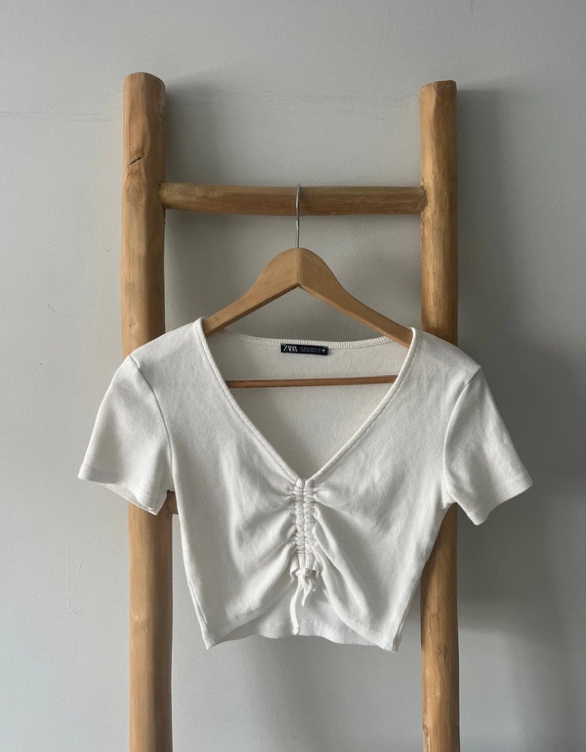 Witte top Zara, Maat 38/40 (M), Wit, Ophalen of Verzenden, Zo goed als nieuw
