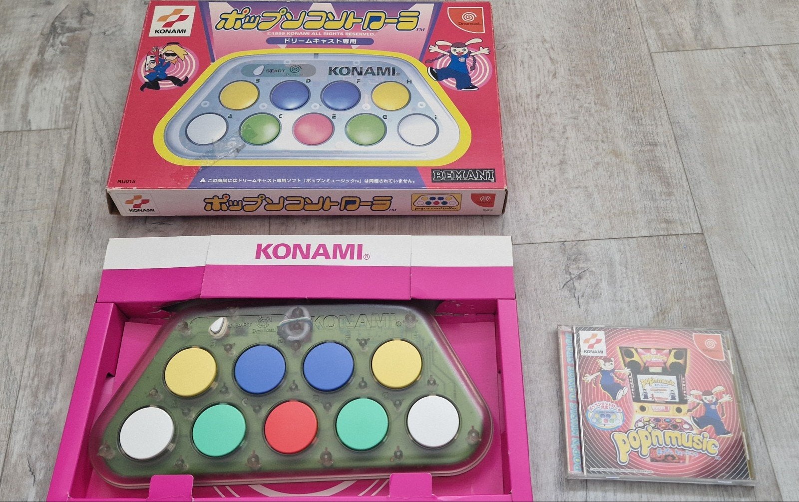 Konami Pop'n Music Controller Dreamcast + Pop'n Music CD, Ophalen of Verzenden, Overige merken, Zo goed als nieuw