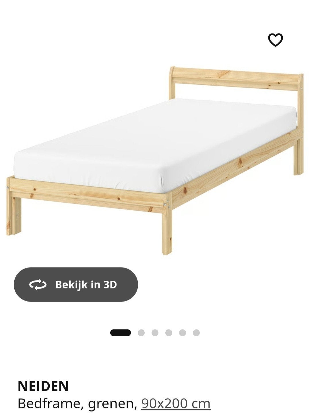 Zo goed als nieuw eenpersoonsbed met rotan hoofdbord, Ophalen, 90 cm, Zo goed als nieuw, 200 cm
