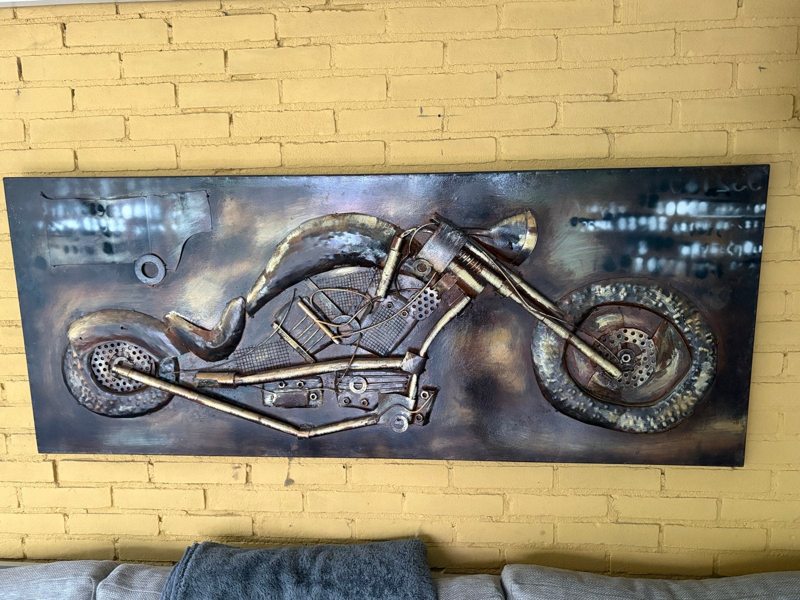 3D Metaal Motor Wanddecoratie - Uniek Kunstwerk, Overige onderwerpen, Handgemaakt, Wanddecoratie, Modern
