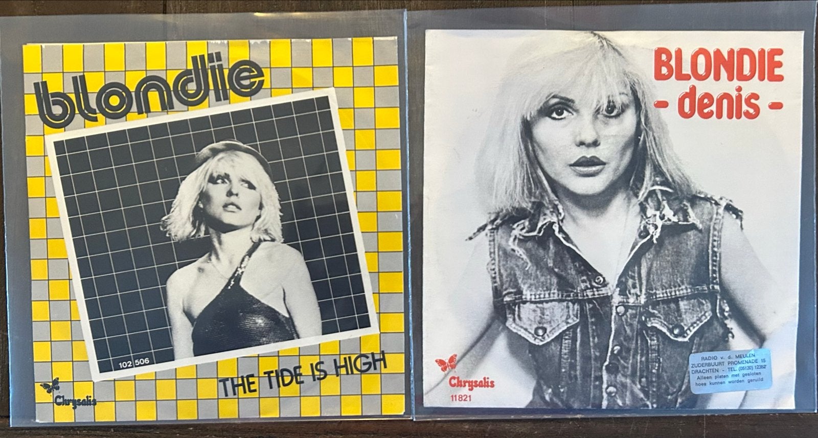 Blondie - The Tide Is High / Denis (2x 7 inch vinyl singles), Gebruikt, Originele persing, 7 inch, Ophalen of Verzenden