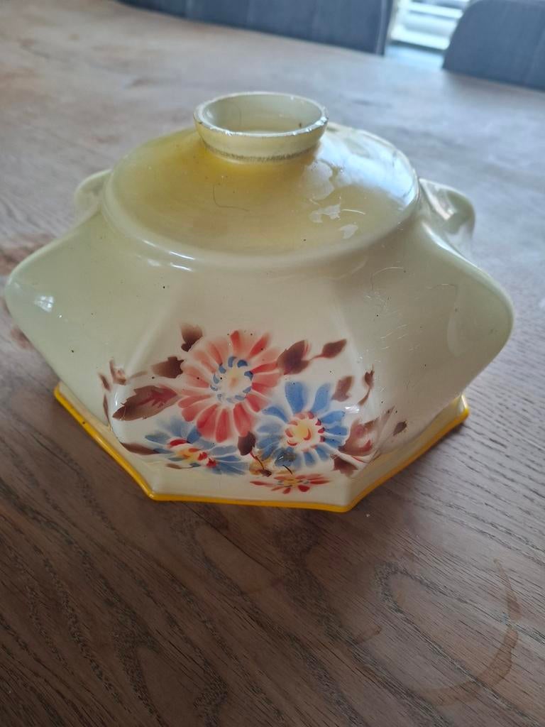 Glazen lampenkap, Ophalen of Verzenden, Rond, Minder dan 25 cm