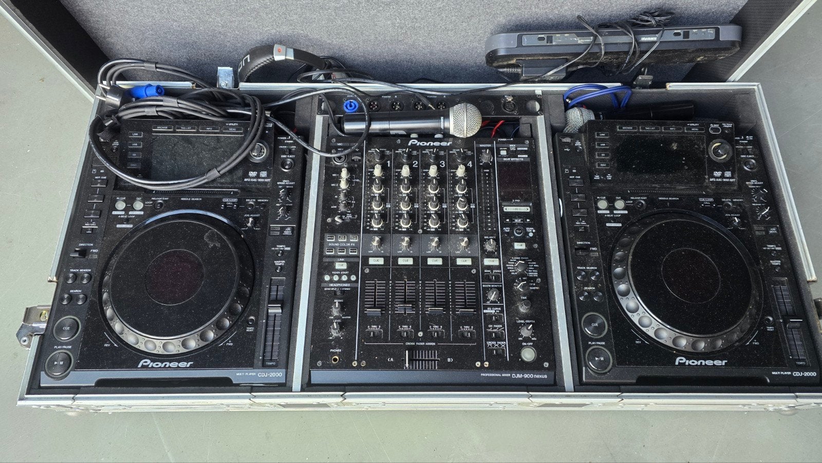 Pioneer CDJ-2000 & DJM-900 Nexus DJ-set in flightcase, Ophalen of Verzenden, Gebruikt, Dj-set, Pioneer