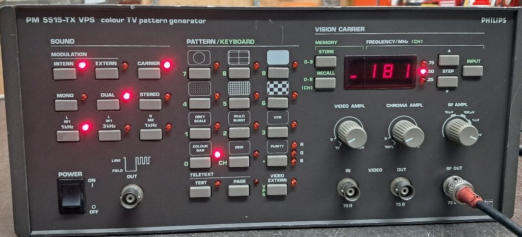 Volledig gereviseerde Philips PM5515 patroongenerator, Doe-het-zelf en Verbouw, Meetapparatuur, Ophalen of Verzenden, Zo goed als nieuw
