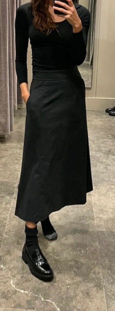 Massimo Dutti lange grijze rok nieuw  maat S, Massimo Dutti, Nieuw, Ophalen of Verzenden, Maat 36 (S)