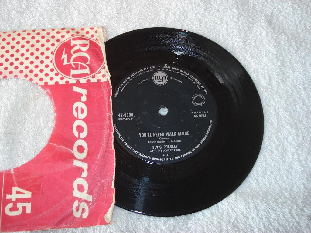 Elvis Presley   Youll Never Walk Alone  Australie   Orgineel, Ophalen of Verzenden, Zo goed als nieuw, Pop