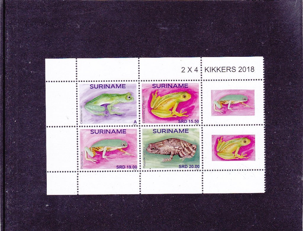 Suriname 2367/70 Kikkers 2018 (1039), Verzenden, Postfris