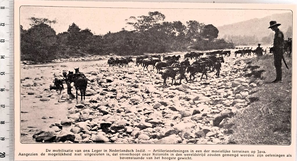 Leger Indië 1915; mobilisatie-artillerie-oefeningen op Java, Verzenden, Voor 1940, Gebruikt, Overige onderwerpen