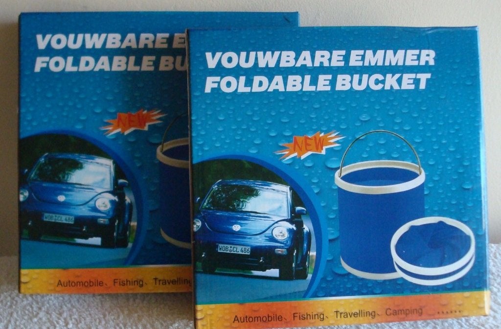 2 vouw/inklapbare emmers NIEUW 9 liter, Verzenden