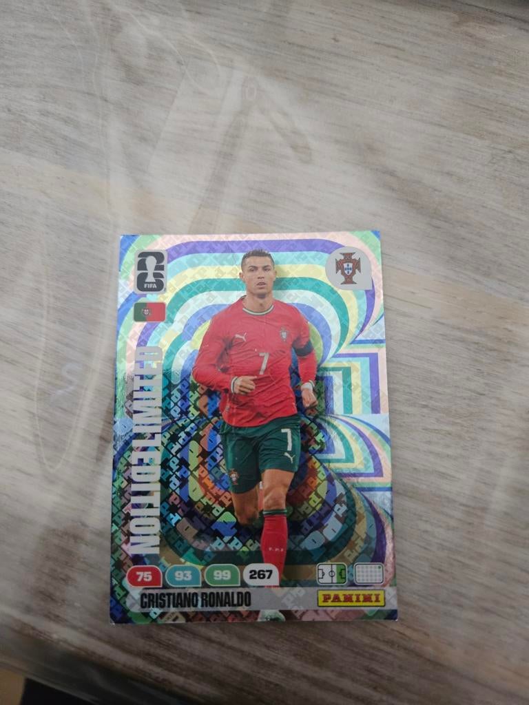 Limited edition Cristiano Ronaldo Panini world cup 2026, Ophalen, Sticker