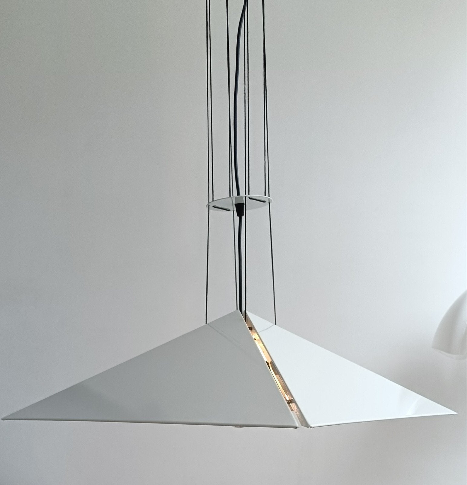 Bieffeplast (Padova, Italië), hanglamp, Zo goed als nieuw, Metaal, Italiaans design, E27 (groot)