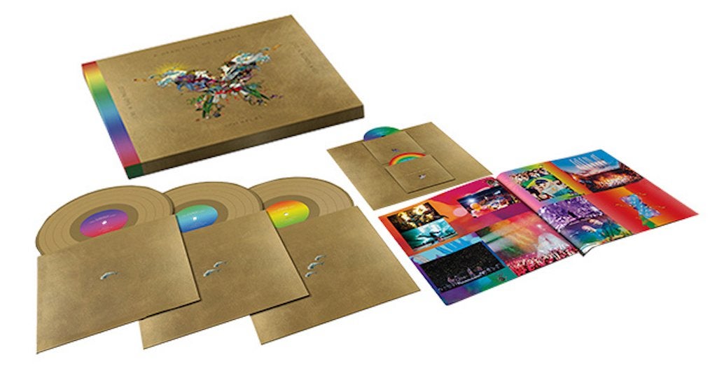 2Dvd+3LP Coldplay A Head Full Of Dreams LIVE GOLD Vinyl NEW, Ophalen of Verzenden, Concert, Nieuw in verpakking, Alle leeftijden