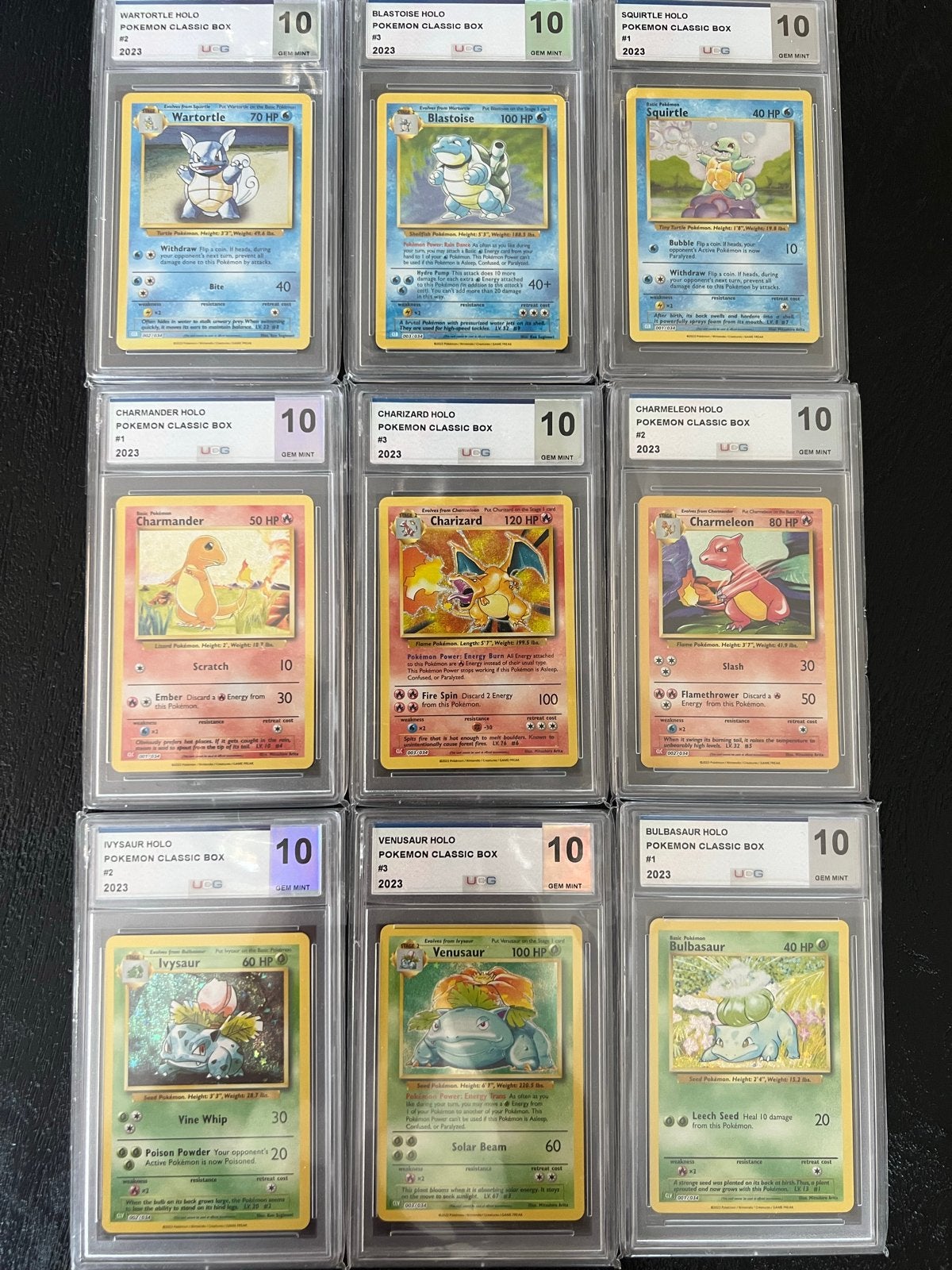 Pokémon Classic Box Holo Set UCG 10 Gem Mint (9 kaarten), Ophalen of Verzenden, Zo goed als nieuw
