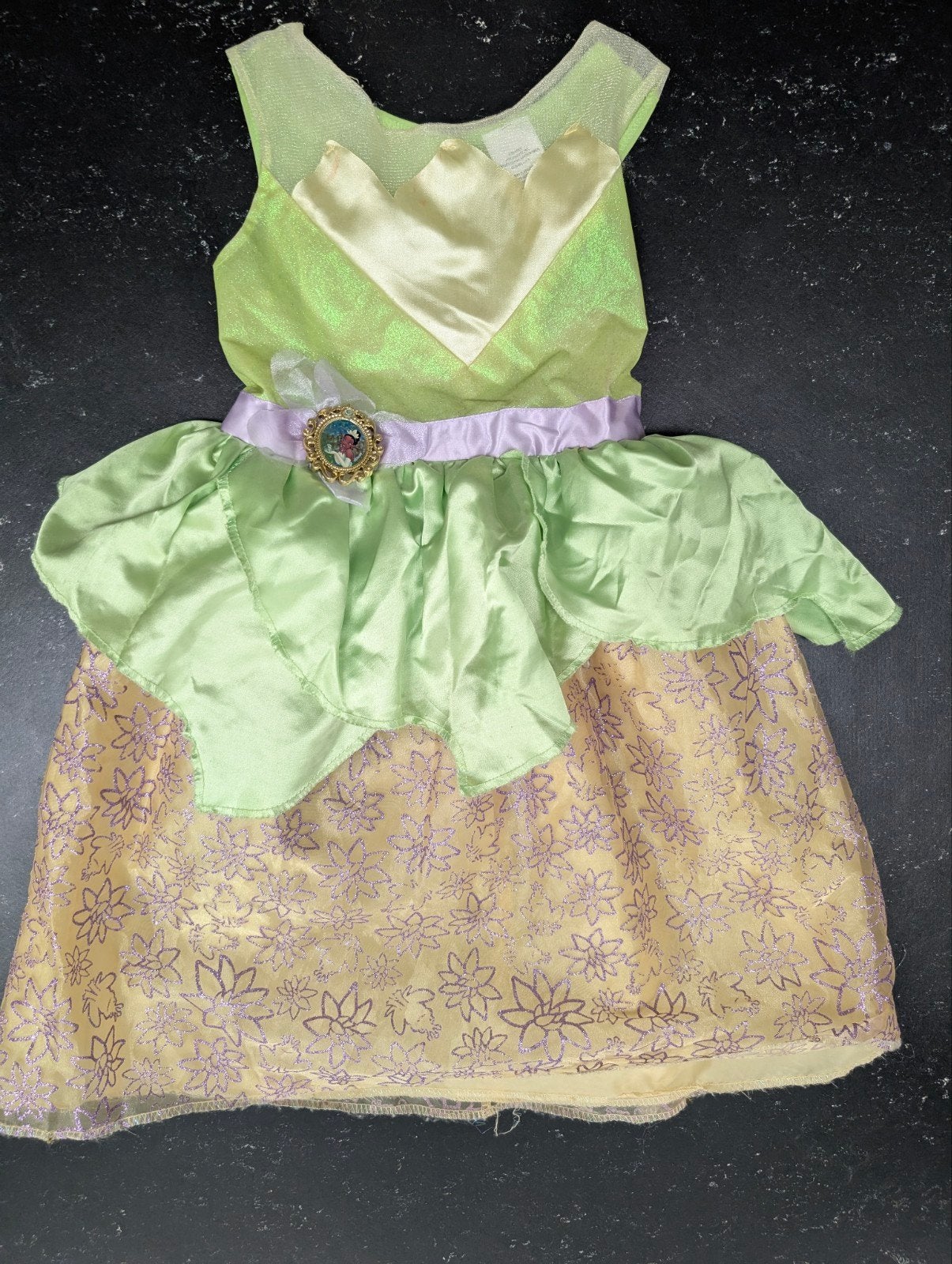 Disney Prinses Tiana Verkleedjurk Maat 4-6jr, Ophalen of Verzenden, Zo goed als nieuw, 110 t/m 116, Meisje