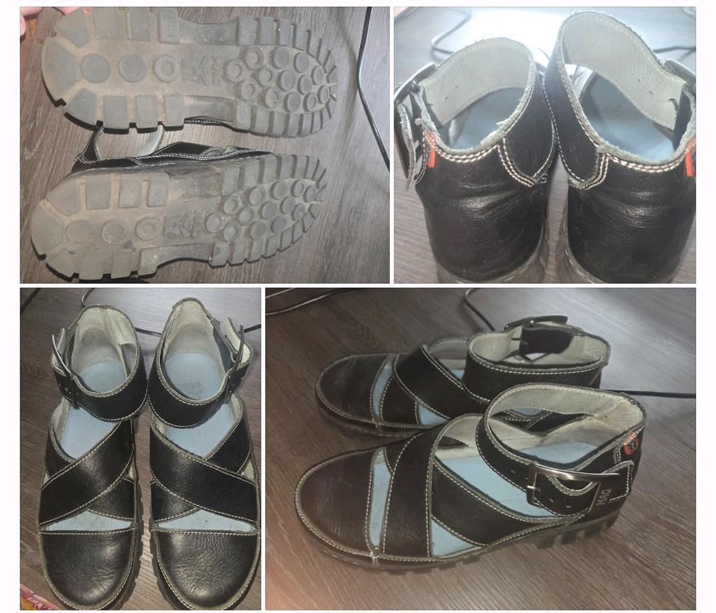 Mt 40 Mag sandalen zwart leder, Verzenden, Zwart, Sandalen of Muiltjes, Zo goed als nieuw