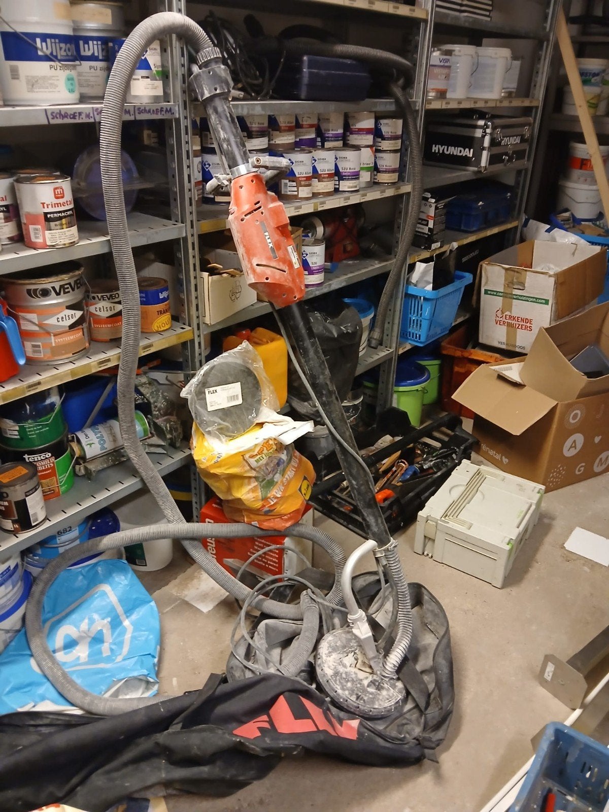 Flex WS 702 VEA wandschuurmachine met schuurpapier, Ophalen, Zo goed als nieuw, Overige typen