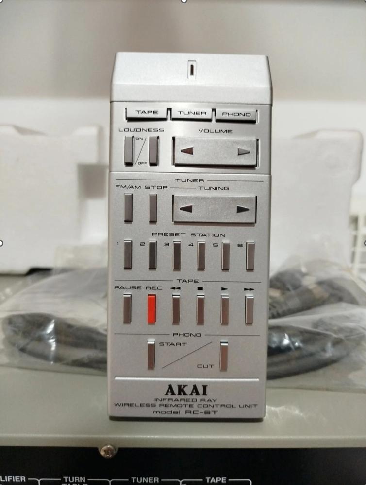 GEZOCHT!! Akai RC-6T afstandbediening voor de RC-6., Ophalen of Verzenden, Gebruikt, Origineel, Receiver of Versterker
