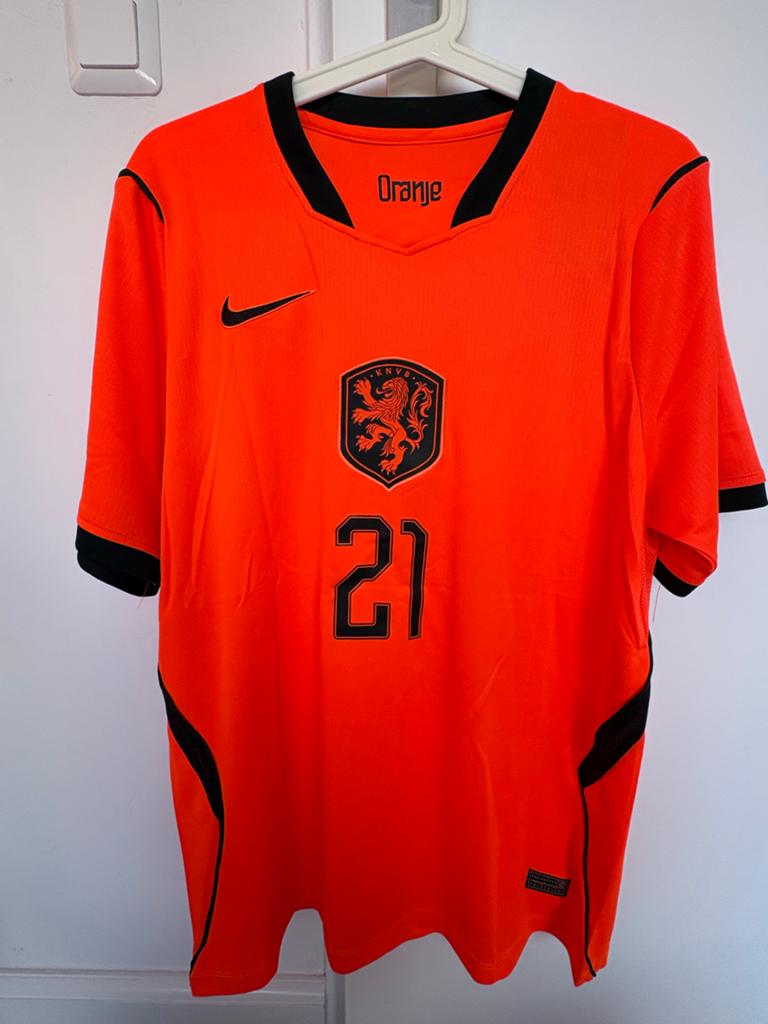 Wk 2026  F. De Jong Nederland nike large barca ajax, Maat 52/54 (L), Nieuw, Oranje, Ophalen of Verzenden
