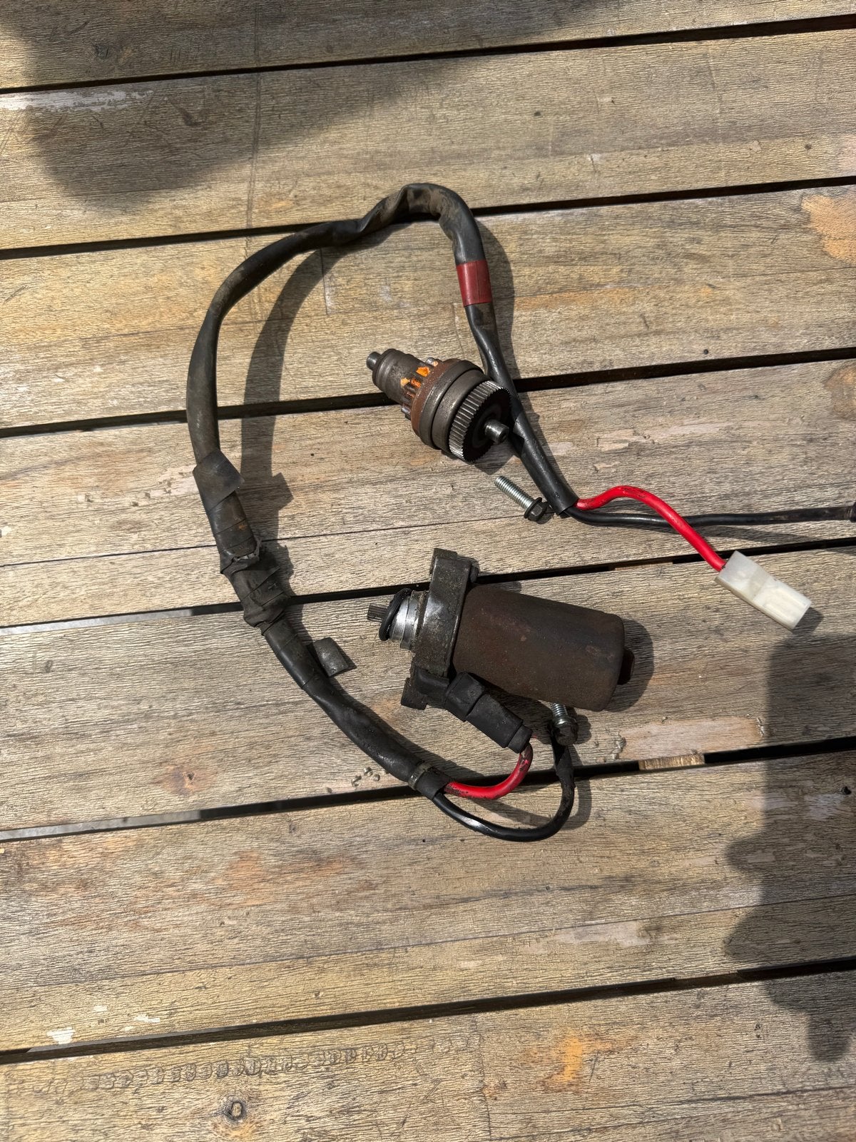 Startmotor met bendix piaggio 4t, Ophalen of Verzenden, Gebruikt, Universele onderdelen