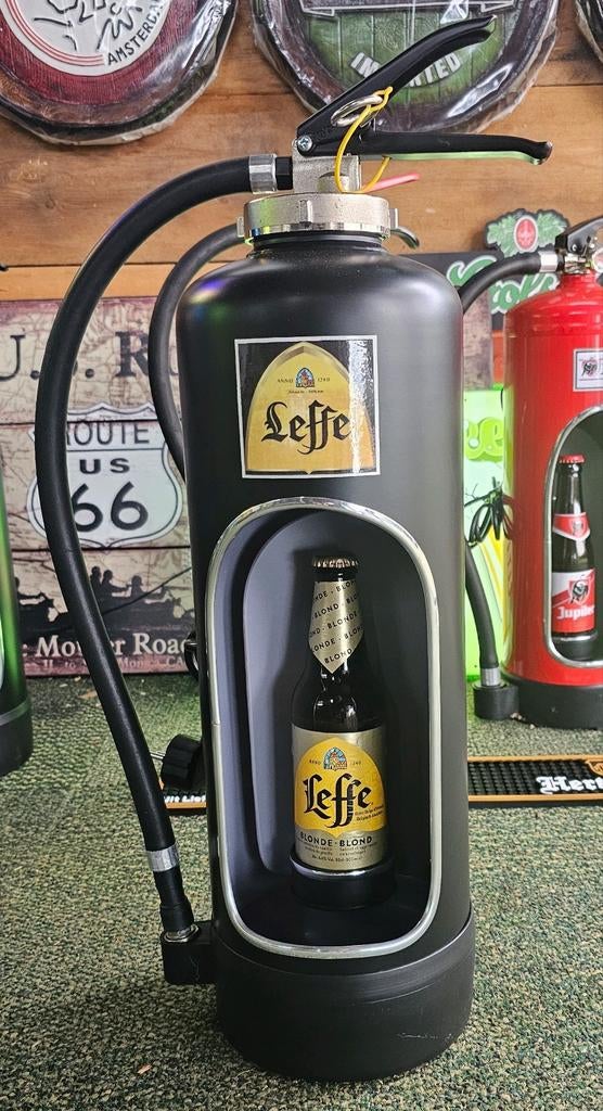 Mooie LEFFE brandblusser met ledverlichting, Ophalen of Verzenden, Nieuw, Reclamebord, Plaat of Schild, Leffe
