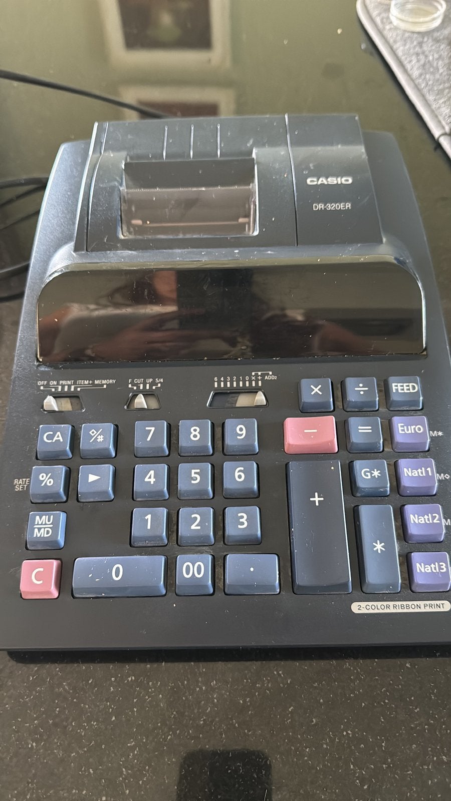 Casio DR-320ER rekenmachine met printer, Ophalen of Verzenden