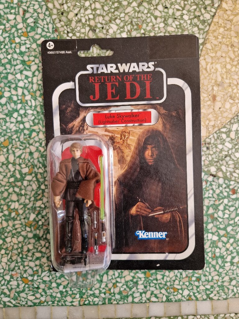 Star Wars Luke Skywalker (lightsaber construction) figuur, Ophalen of Verzenden, Zo goed als nieuw, Actiefiguurtje