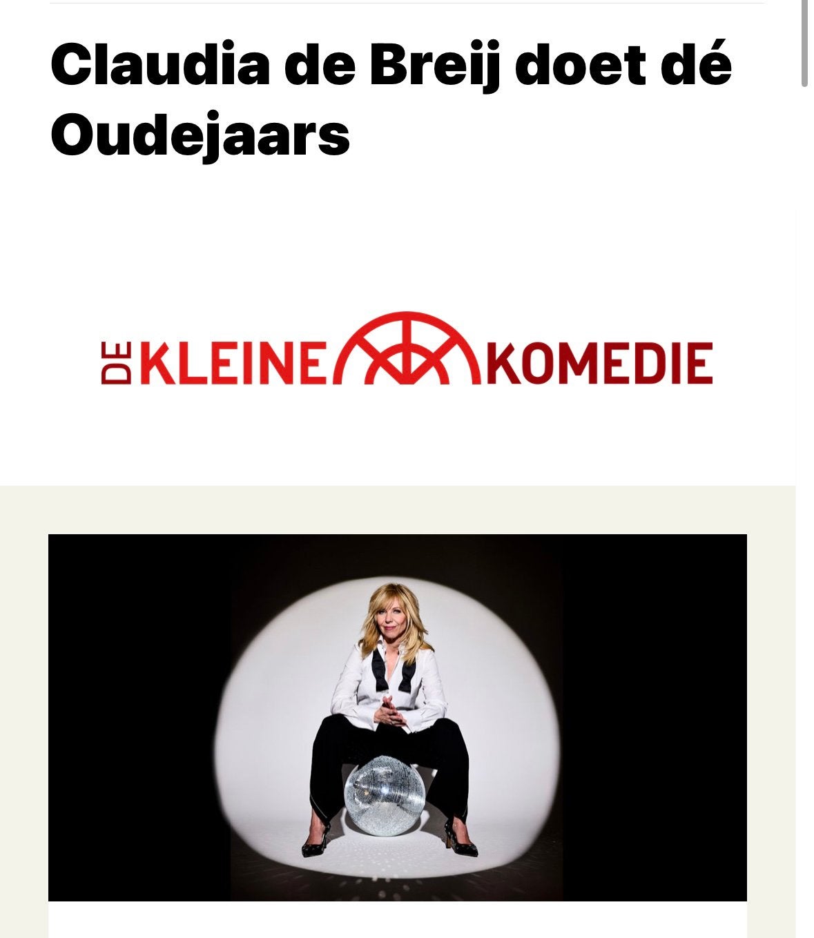 Kaartjes oudejaars Claudia, Tickets en Kaartjes, Twee personen