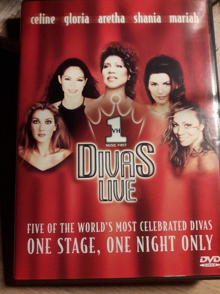 dvd Divas live Celine,Gloria,Aretha,Shania,Mariah(Z176-139), Alle leeftijden, Ophalen of Verzenden, Zo goed als nieuw