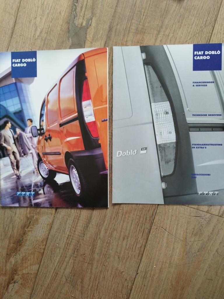 Fiat Doblo Cargo brochure 2001, Ophalen of Verzenden, Zo goed als nieuw, Overige merken, Fiat