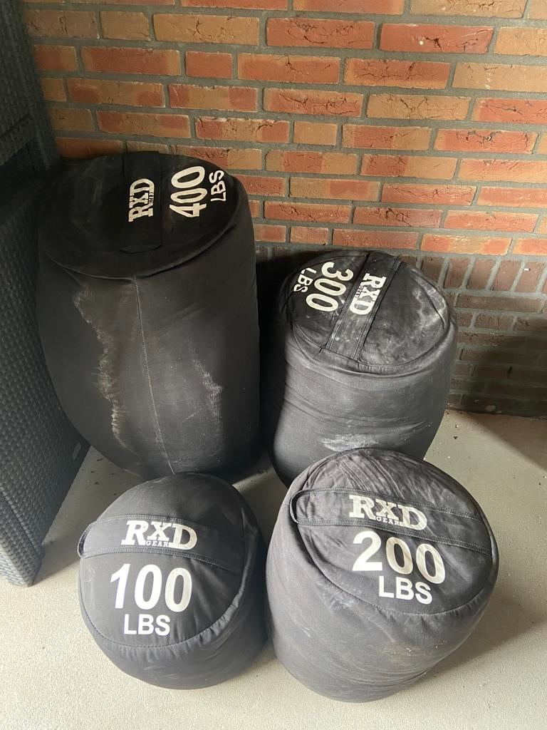 RXD Gear Sandbags Set (100 t/m 400 lbs) – Gevuld!, Ophalen, Zo goed als nieuw, Benen, Overige typen