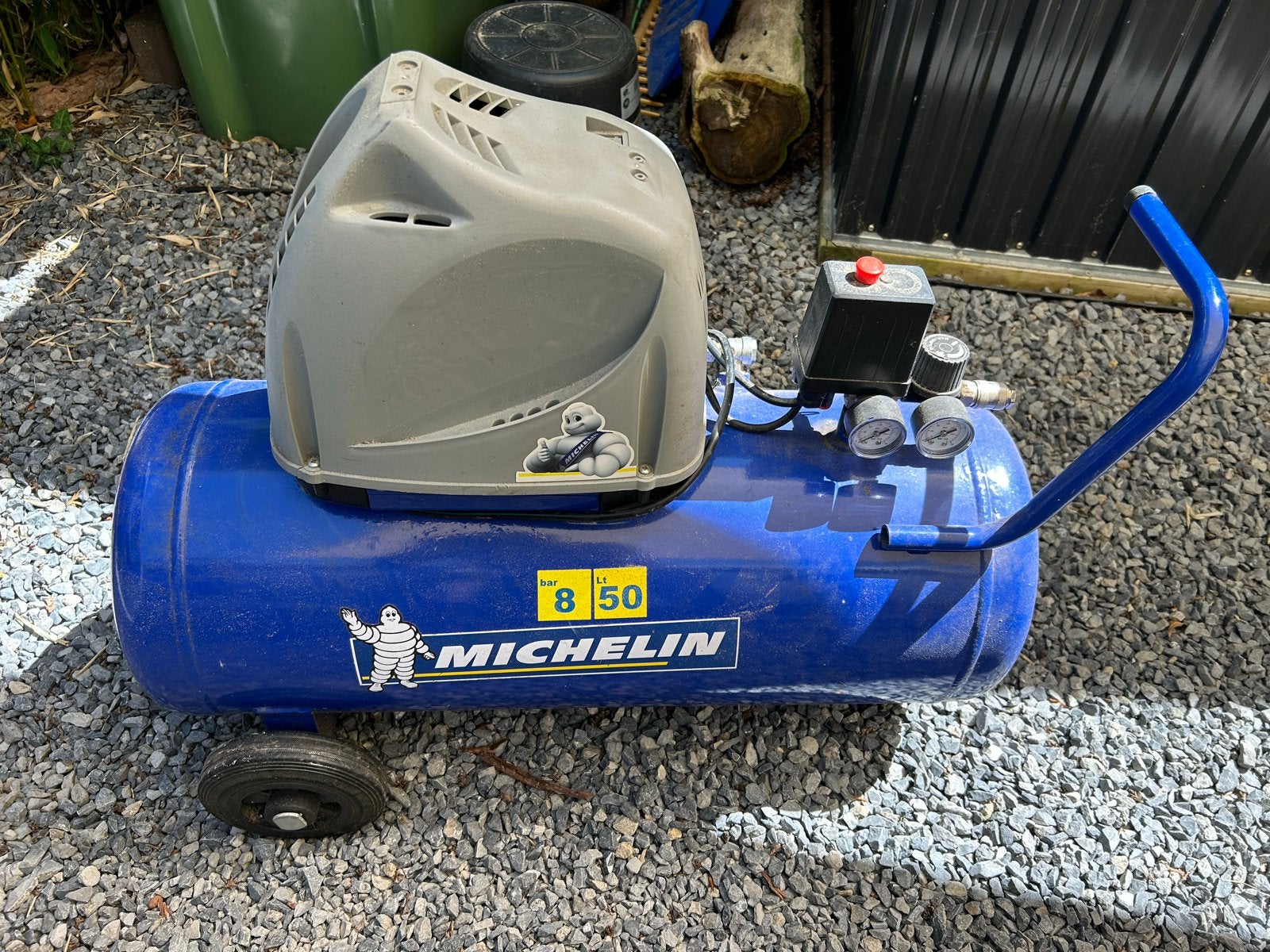 Michelin Compressor 50L - 8 bar - Model MB50U, Doe-het-zelf en Verbouw, Compressors, Ophalen, Gebruikt, 6 tot 10 bar, Minder dan 200 liter/min