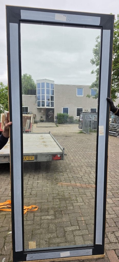 vast alu kozijn Cortizo antracietgrijs HR++ dubbelglas NIEUW, Doe-het-zelf en Verbouw, Kozijnen en Schuifpuien, Raamkozijn, Inclusief glas
