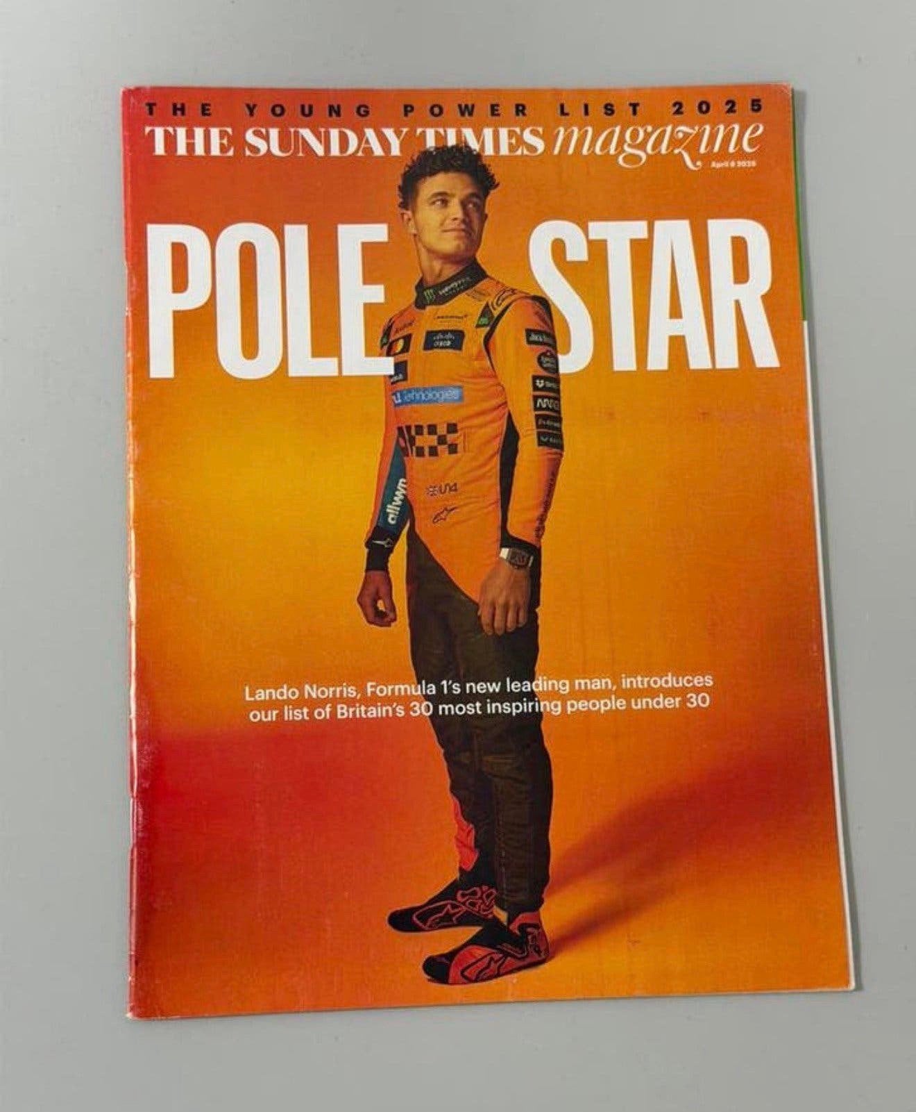 The Sunday Times Magazine tijdschrift - 2025 Lando Norris, Verzamelen, Ophalen of Verzenden, 1980 tot heden, Buitenland, Tijdschrift