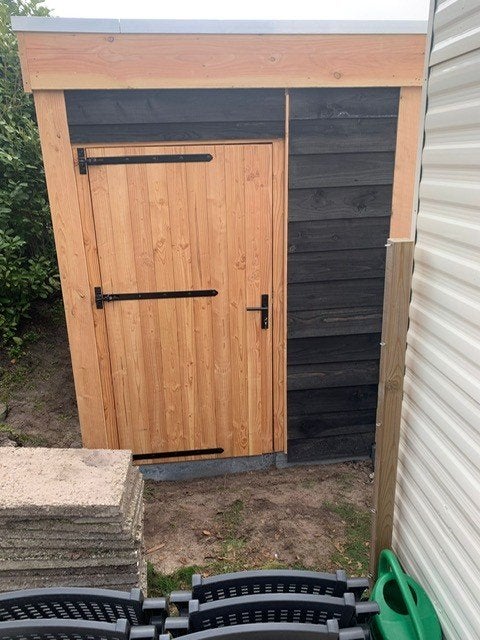 Douglas enkele dicht deur 95x203cm dichte deur overkapping, Ophalen of Verzenden, Nieuw, Minder dan 180 cm, Planken