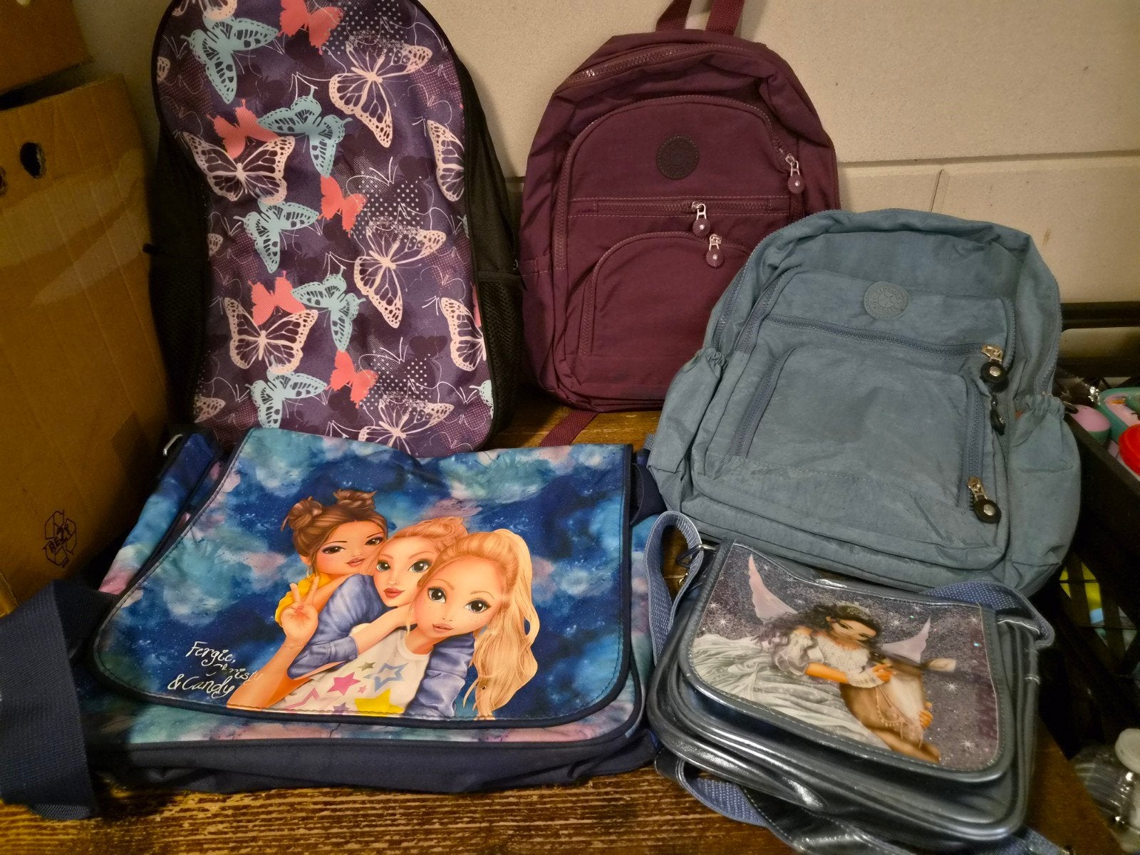 Diverse tassen: rugzakken en schoudertassen, Gebruikt, 25 tot 40 cm, 30 tot 45 cm, Ophalen