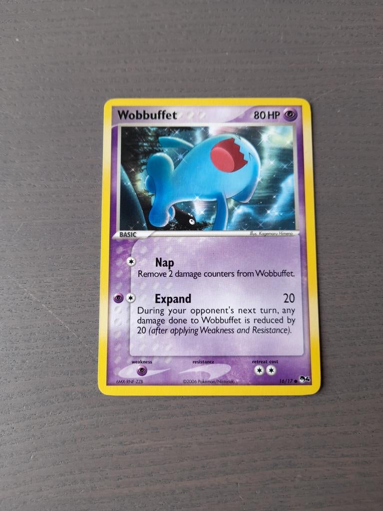 2006 pop series 4 16/17 wobbuffet non holo, Ophalen of Verzenden, Zo goed als nieuw, Losse kaart