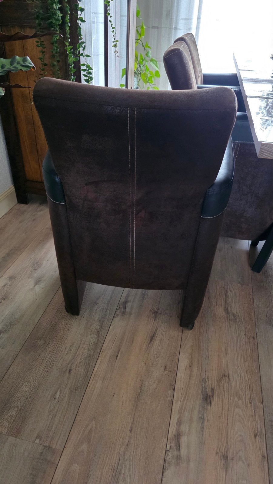 Comfortabele eetkamerstoel - Bruin, Ophalen, Gebruikt, Bruin, Vijf, Zes of meer stoelen