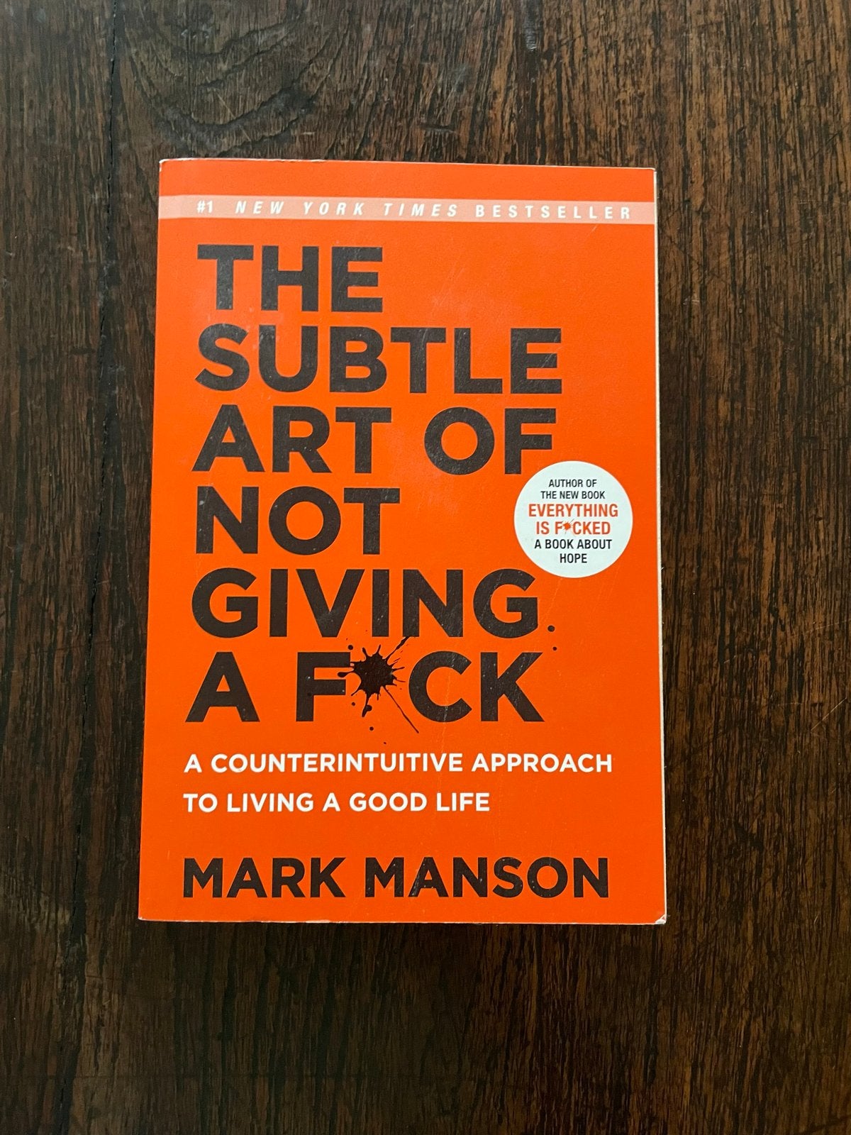The Subtle Art of Not Giving a F*ck - Mark Manson, Boeken, Ophalen of Verzenden, Gelezen, Amerika