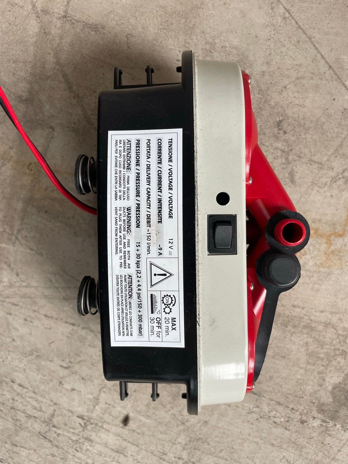 Bravo Electric Automatische Compressor voor Opblaasboten, Watersport en Boten, Ophalen of Verzenden, Gebruikt, Gereedschap
