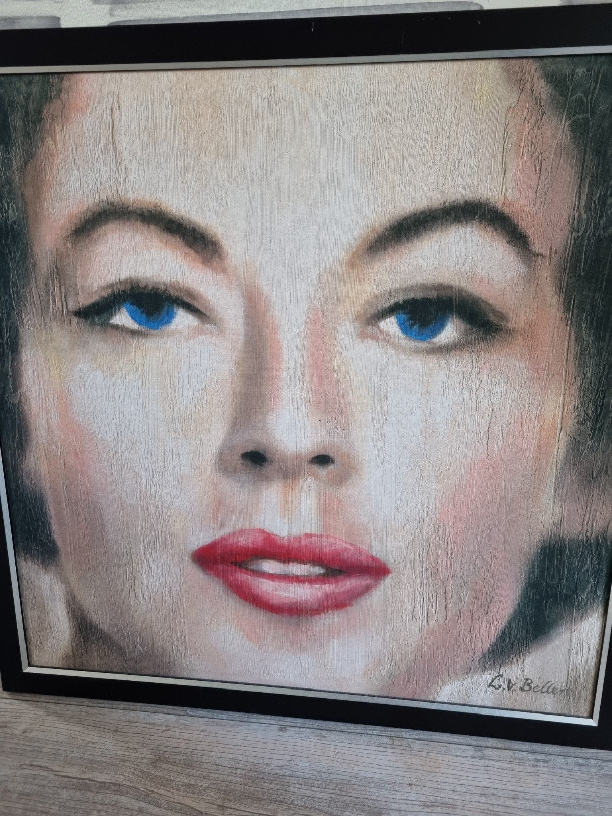 Mooi schilderij te koop van een jonge vrouw., Ophalen, Nieuw, Schilderij