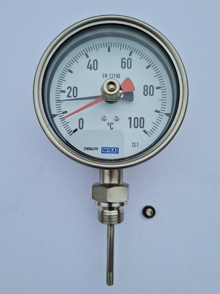 Bi-metaal thermometer RVS, Ophalen of Verzenden