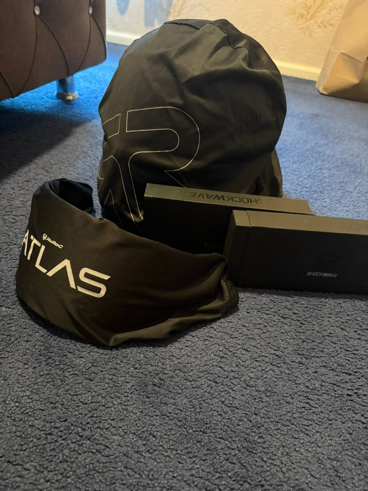 Ruroc Atlas Motor Helm + Bluetooth Maat L!, Motoren, Overige typen, L, Tweedehands, Ophalen