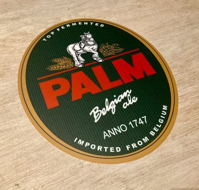 PALM Bier  reclamebord  plastic 1mm 27  32 cm. jpeg, Verzamelen, Ophalen of Verzenden, Reclamebord, Plaat of Schild, Palm
