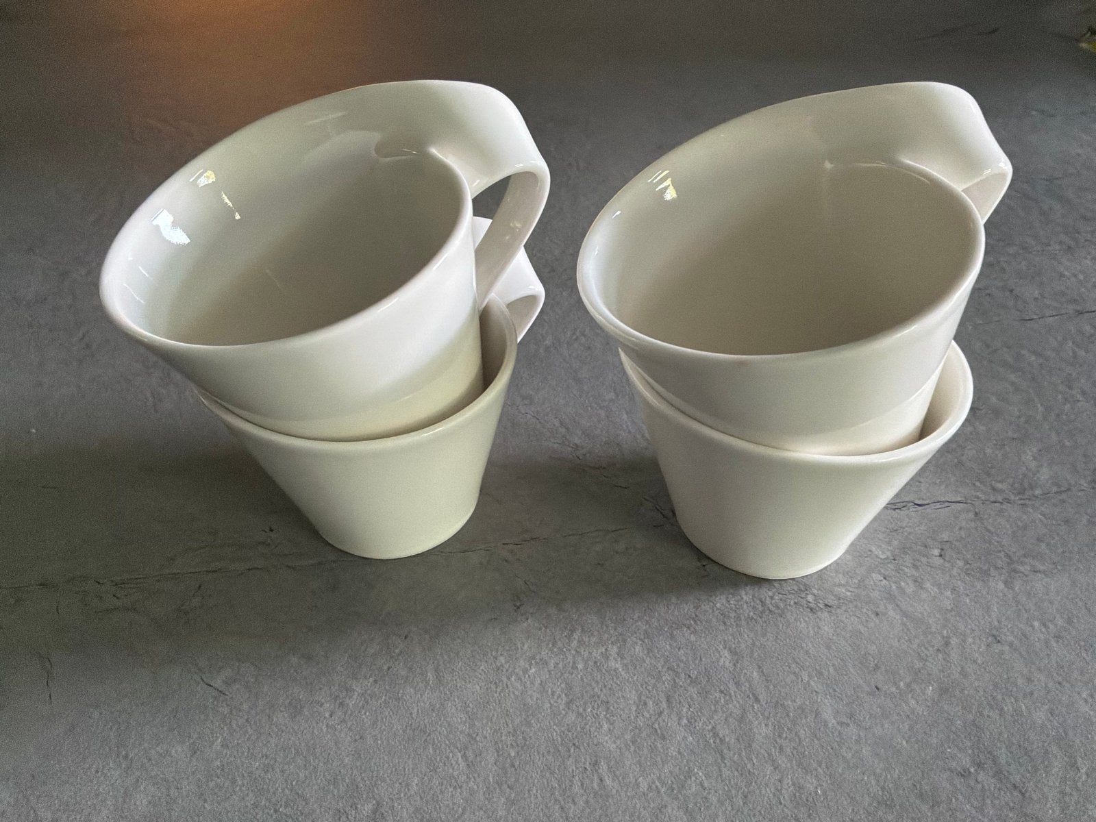 Villeroy & Boch NewWave Caffè kopjes - 4 stuks, Villeroy & Boch, Ophalen of Verzenden, Zo goed als nieuw, Modern