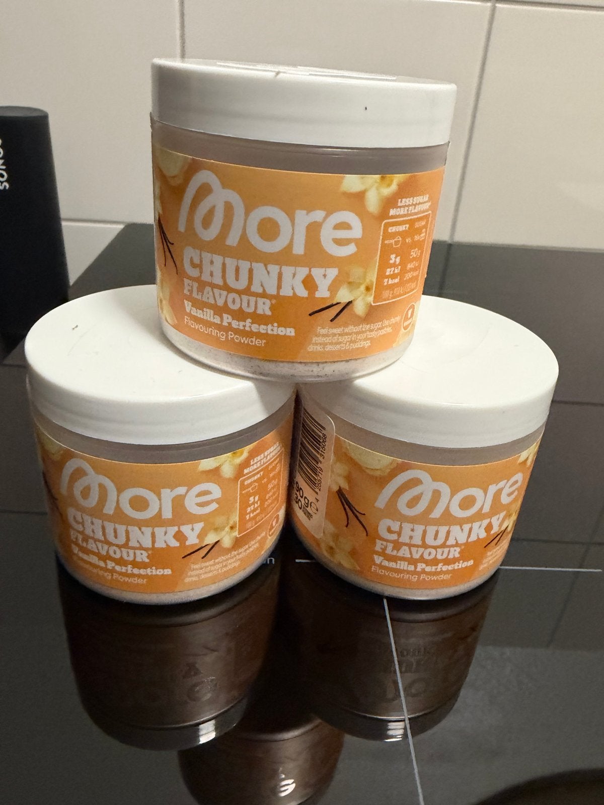 More chunky flavour vanille 3 stuks dicht, Ophalen of Verzenden, Nieuw, Poeder of Drank